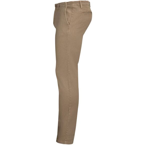 SOLS Mens Jules Chino Pants / Chestnut - Picture 3 of 4